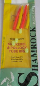 SHAMROCK MACKEREL & POLLOCK TUBE RIG - ORANGE/YELLOW
